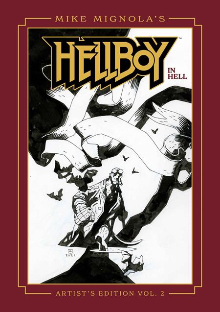 Mike Mignolas Hellboy In Hell Artists Edition HC Book 02 Direct Market Exclusive Mike Mignola Cover *PRE - ORDER* - Walt's Comic Shop