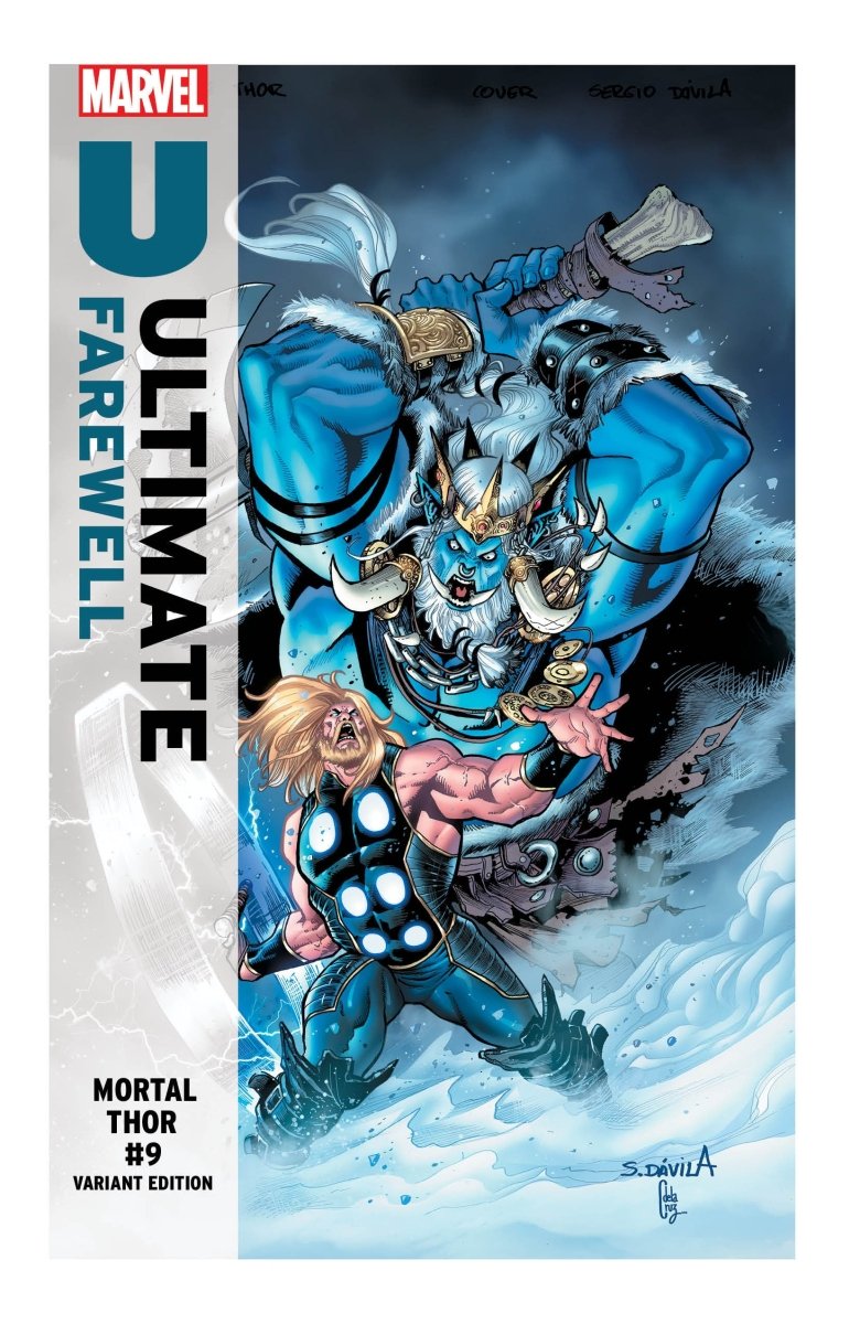 Mortal Thor 9 Sergio Davila Ultimate Farewell Variant - Walt's Comic Shop