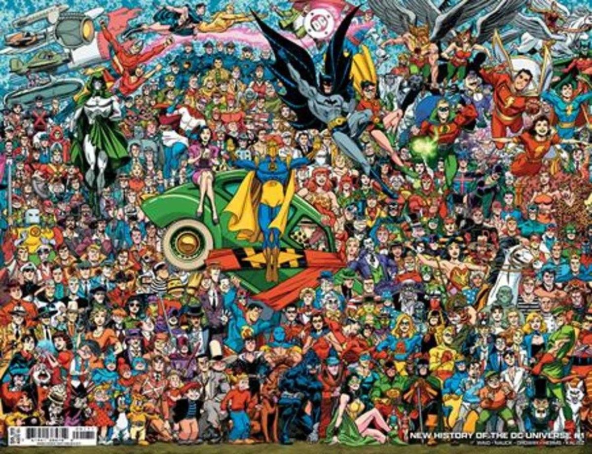 New History Of The DC Universe 1 (Of 4) Cover D Scott Koblish Legacy Wraparound Card Stock Variant - Walt's Comic Shop