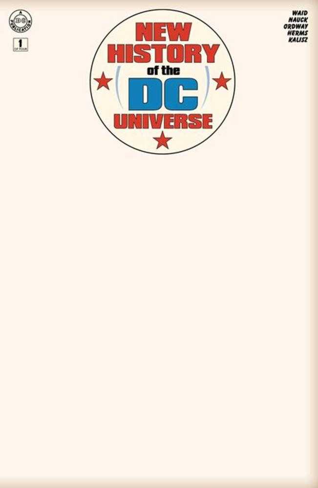 New History Of The DC Universe 1 (Of 4) Cover G Blank Card Stock Variant - Walt's Comic Shop
