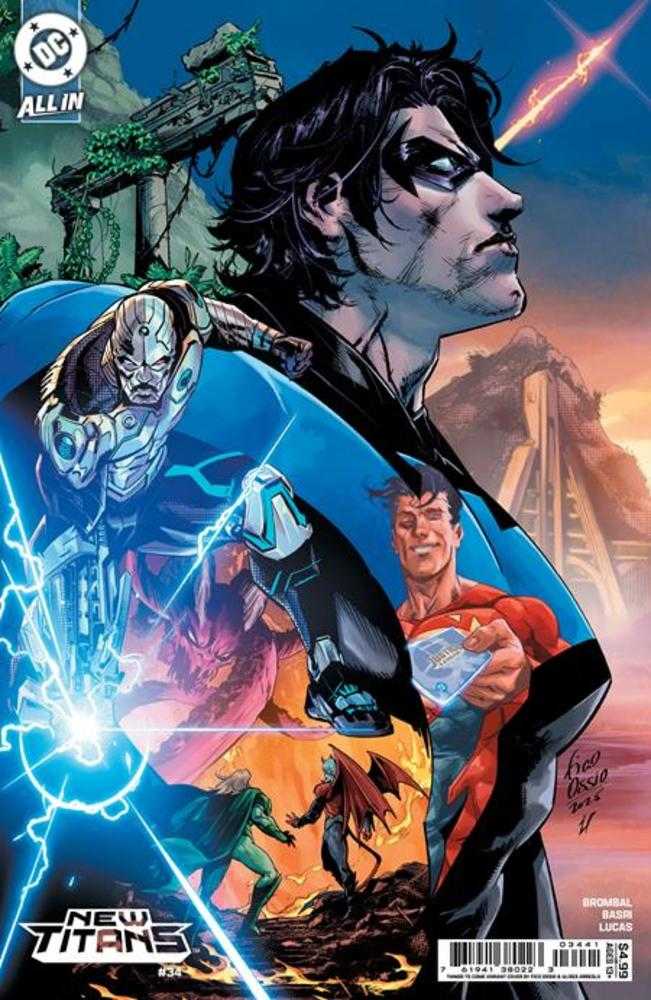 New Titans 34 Cover D Fico Ossio Things To Come Card Stock Variant - Walt's Comic Shop