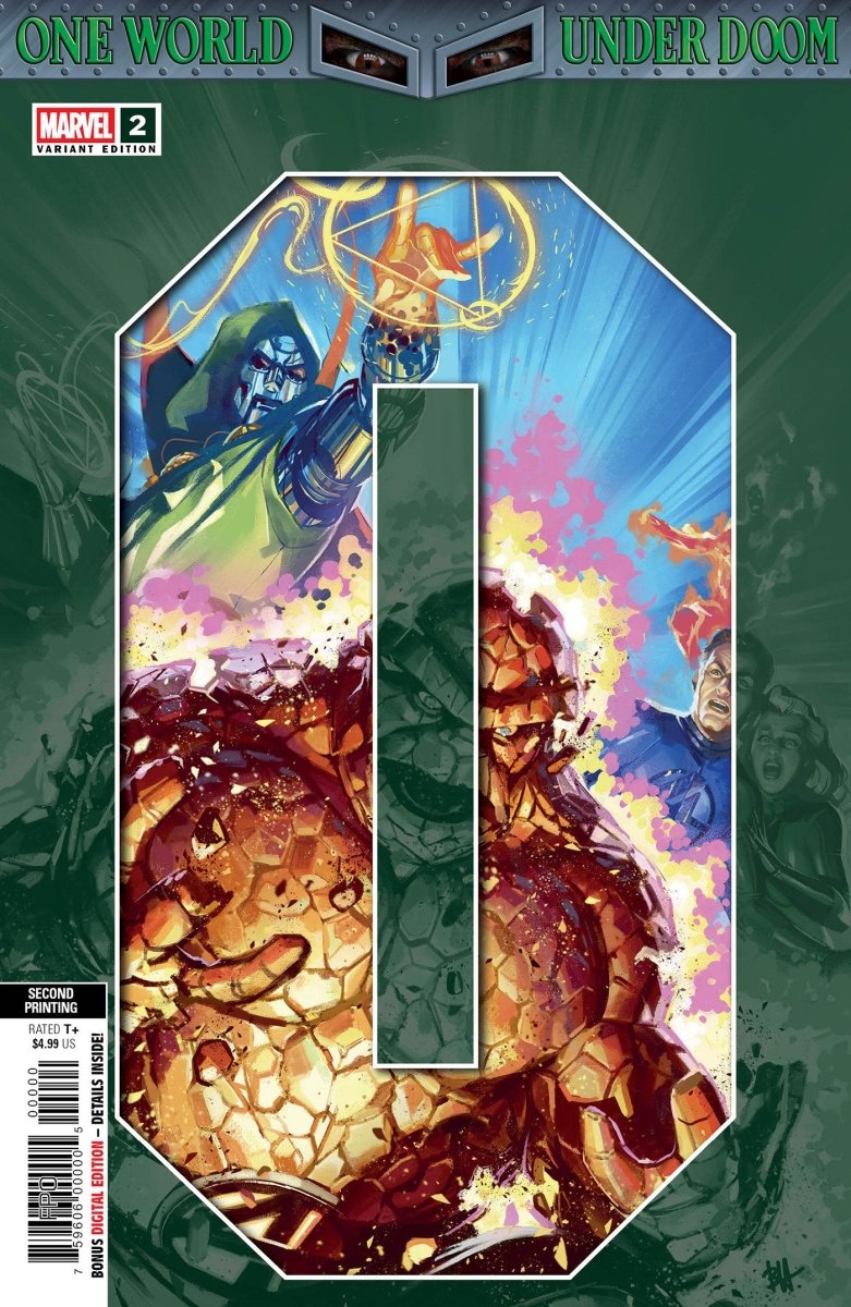 One World Under Doom 2 Ben Harvey 2nd Print Variant - Walt's Comic Shop