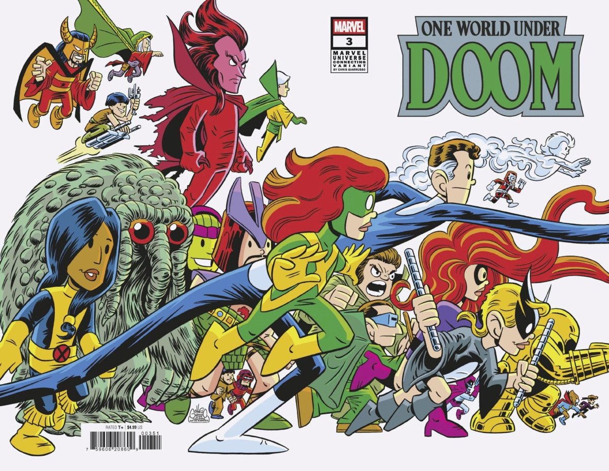 One World Under Doom #3 Chris Giarrusso Marvel Universe Connecting Wrap Variant H - Walt's Comic Shop