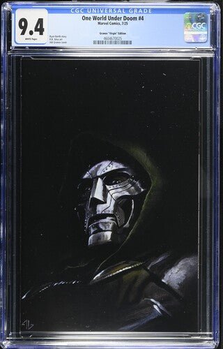 One World Under Doom 4 Granov 1:50 Virgin Variant CGC 9.4 - Walt's Comic Shop
