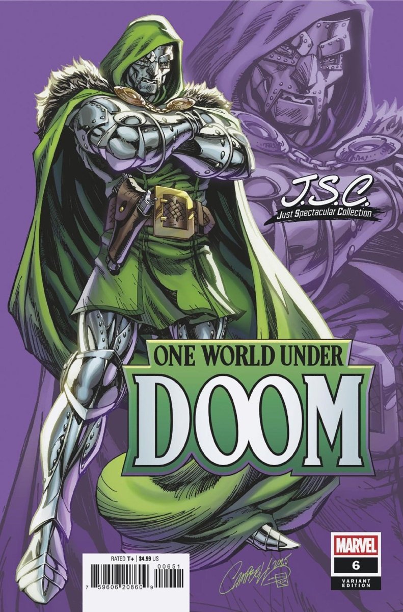 One World Under Doom 6 J. Scott Campbell Just Spectacular Collection Variant - Walt's Comic Shop