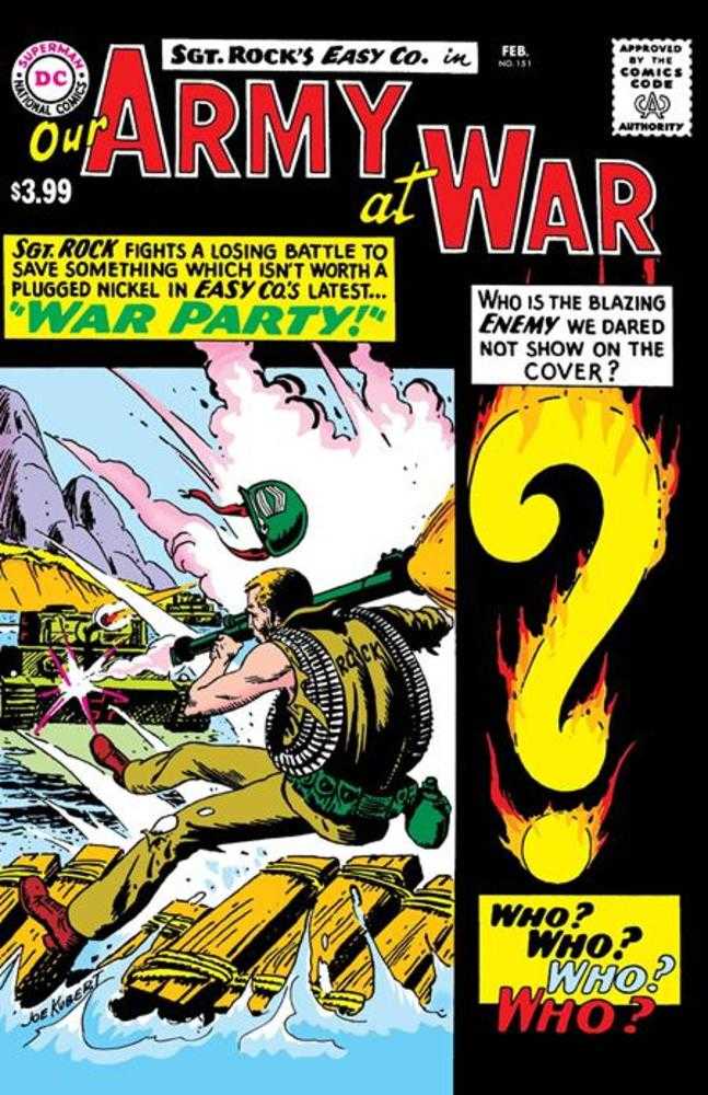 Our Army At War 151 Facsimile Edition Cover A Joe Kubert - Walt's Comic Shop