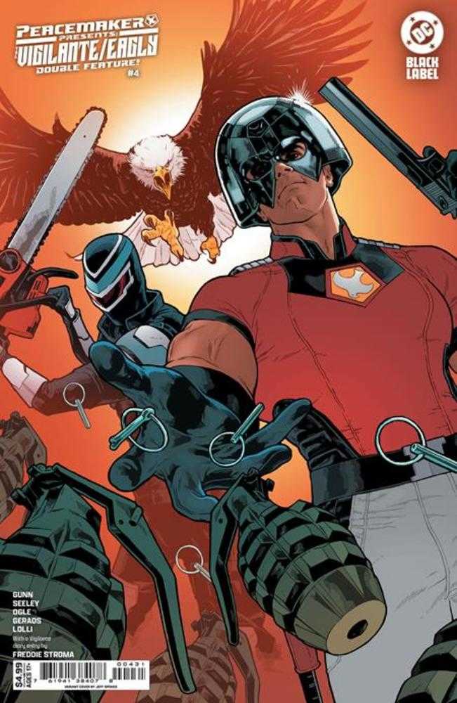 Peacemaker Presents The Vigilante Eagly Double Feature 4 (Of 5) Cover B Jeff Spokes Card Stock Variant (Mature) - Walt's Comic Shop