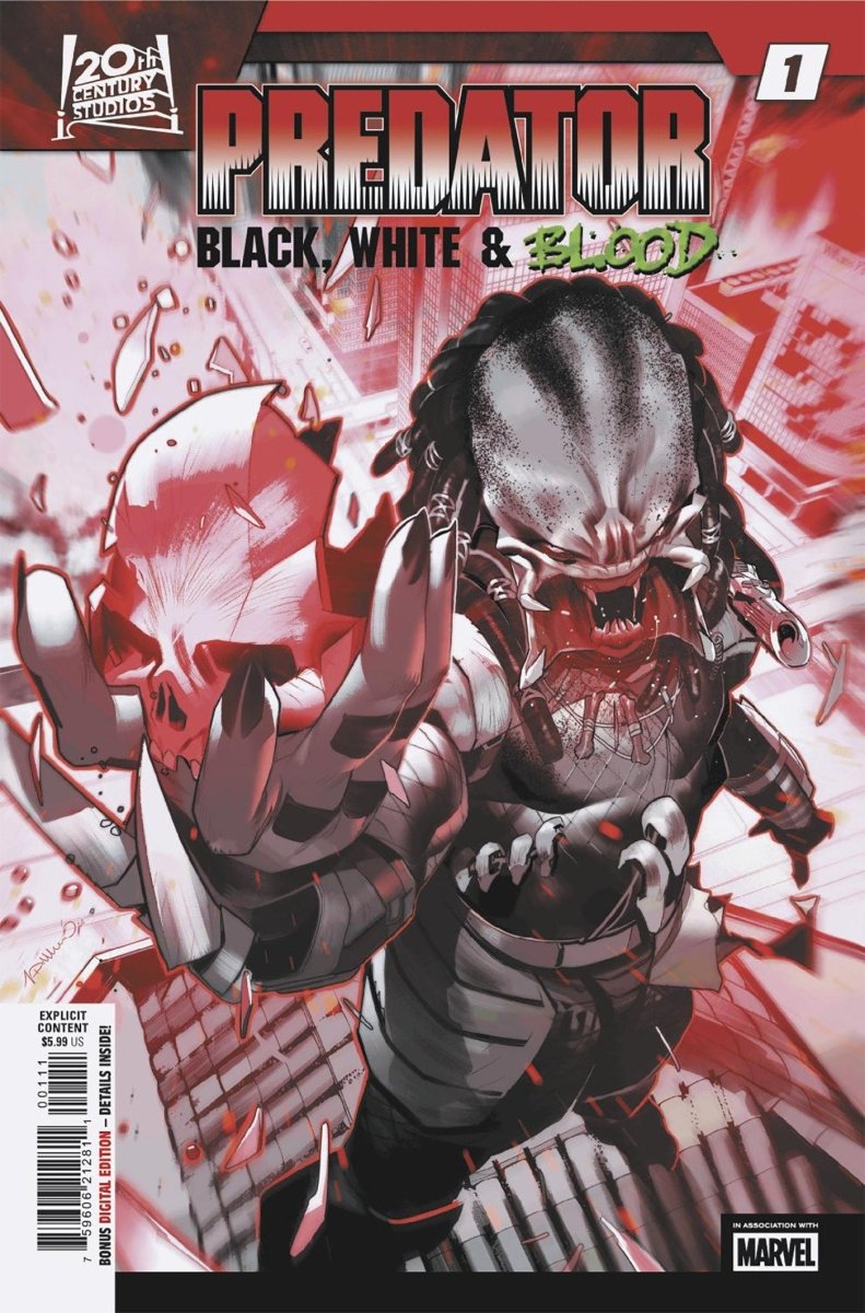 Predator: Black, White & Blood 1 - Walt's Comic Shop