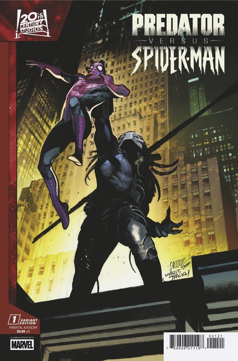 Predator vs. Spider-Man #1 Pepe Larraz Promo Art Variant - Walt's
