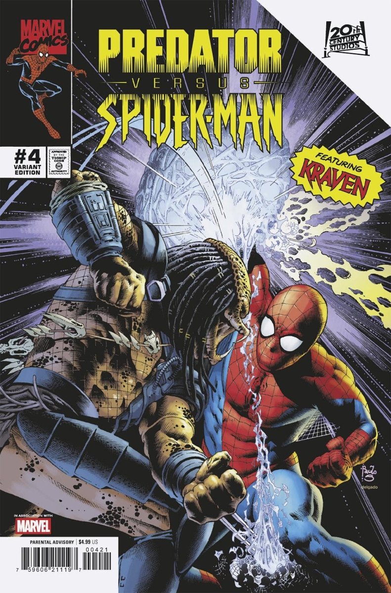 Predator vs. Spider - Man 4 Paulo Siqueira Variant - Walt's Comic Shop