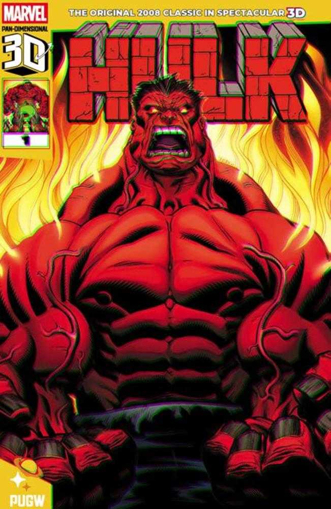 Red Hulk (2008) 1 Pan Dimensional 3D Edition - Walt's Comic Shop