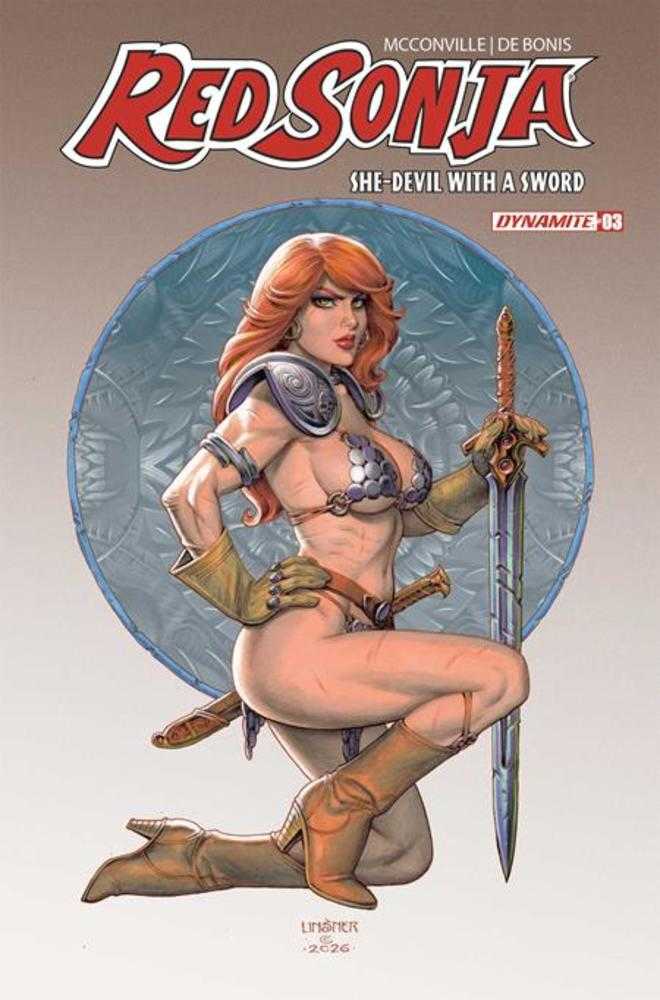 Red Sonja She Devil With A Sword 3 Cover C Joseph Michael Linsner Variant - Walt's Comic Shop