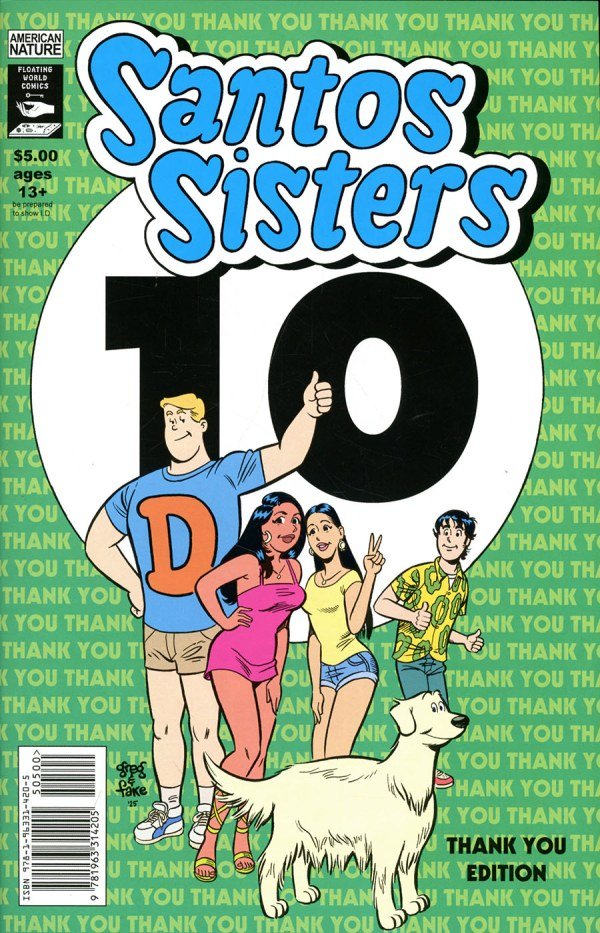 Santos Sisters 10 One Per Store Fake Petre Surprise Thank You Variant - Walt's Comic Shop