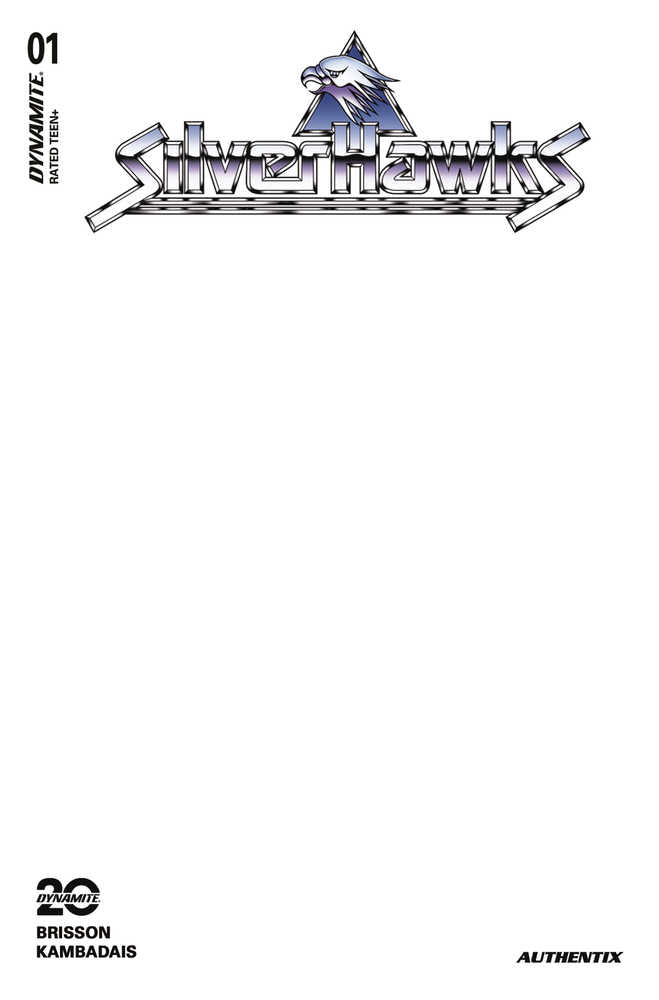 Silverhawks #1 Cover M Blank Authentix *one copy per customer* - Walt's Comic Shop