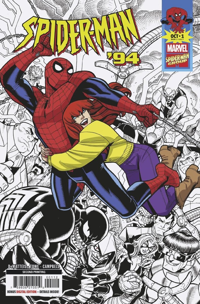 Spider - Man '94 1 Nick Bradshaw 2 Nd Printing Variant - Walt's Comic Shop