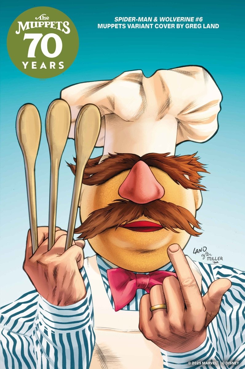 Spider - Man & Wolverine 6 Greg Land Muppets Variant - Walt's Comic Shop