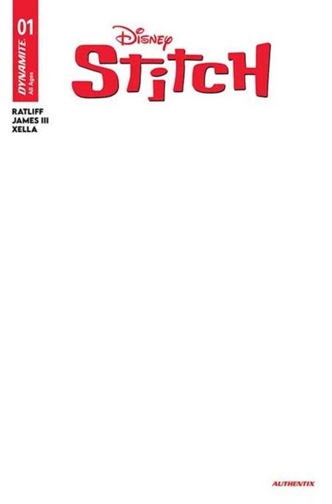 Stitch 1 Cover G Blank Authentix Variant - Walt's Comic Shop