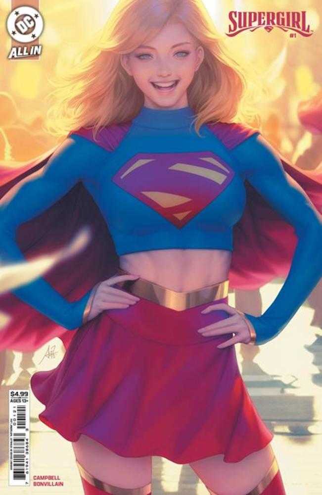 Supergirl #1 Cover B Stanley Artgerm Lau Card Stock Variant - Walt's Comic Shop