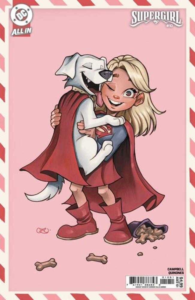 Supergirl 10 Cover E Chrissie Zullo Valentines Day Card Stock Variant - Walt's Comic Shop