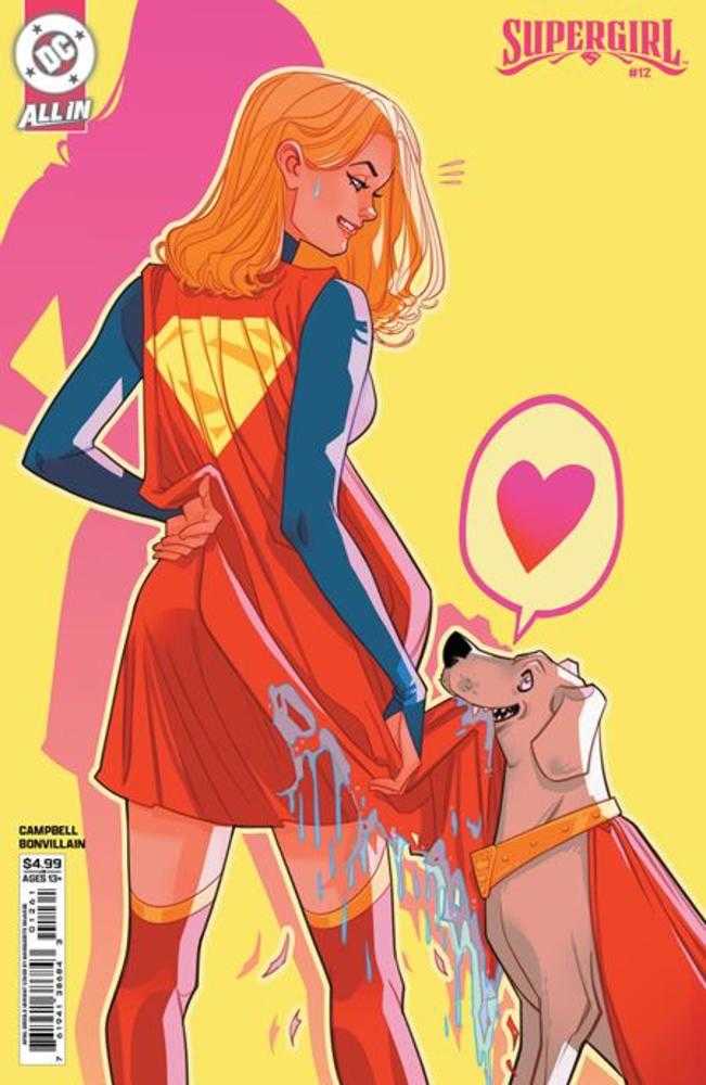 Supergirl 12 Cover F Marguerite Sauvage April Drools Card Stock Variant (The Reign Of The Superboys) - Walt's Comic Shop