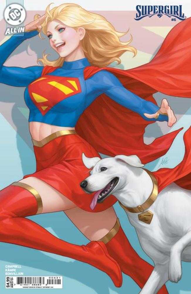 Supergirl 6 Cover B Stanley Artgerm Lau Card Stock Variant - Walt's Comic Shop