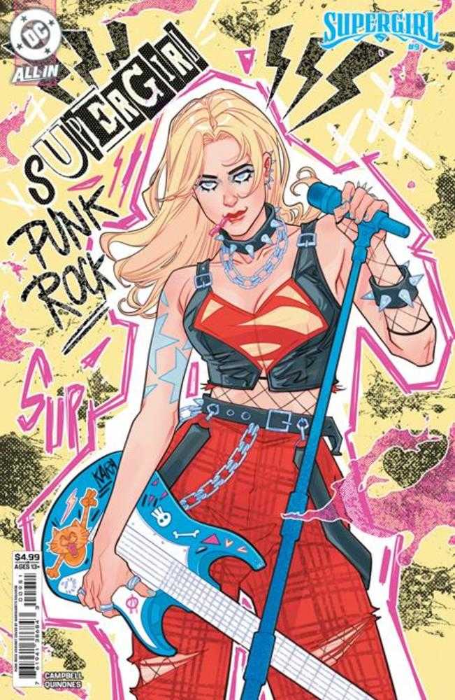 Supergirl 9 Cover F Marguerite Sauvage Punk Rock Card Stock Variant - Walt's Comic Shop
