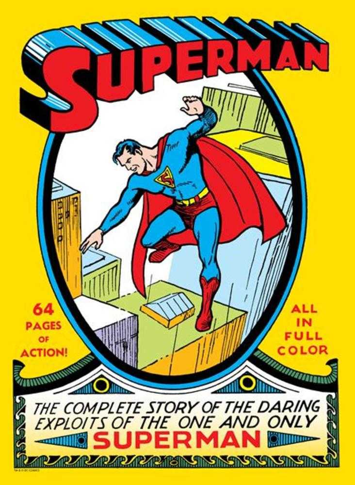 Superman 1 Golden Age Sized Facsimile Edition Cover B Joe Schuster & Leo O Mealia Foil Variant - Walt's Comic Shop