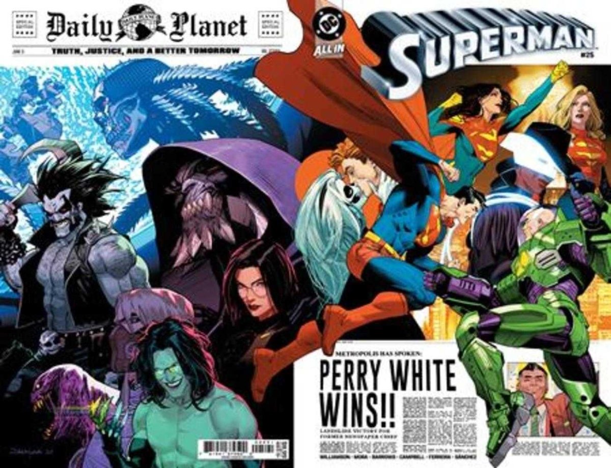 Superman #25 Cover H Dan Mora Foil Variant - Walt's Comic Shop