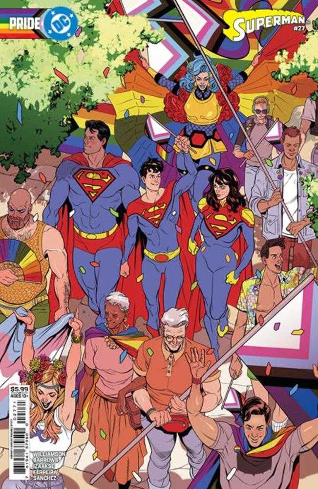 Superman 27 Cover E Rachel Stott DC Pride Card Stock Variant - Walt's Comic Shop