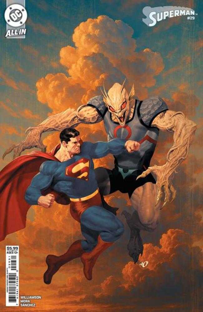 Superman 29 Cover C Ariel Olivetti Card Stock Variant - Walt's Comic Shop