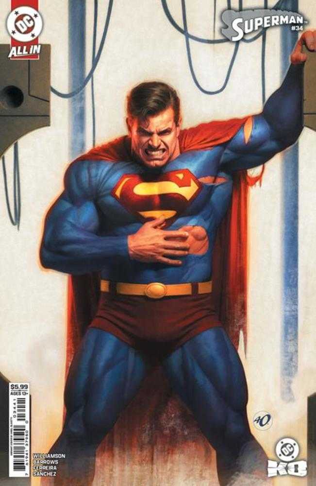 Superman 34 Cover D Ariel Olivetti Card Stock Variant (DC K.O.) - Walt's Comic Shop