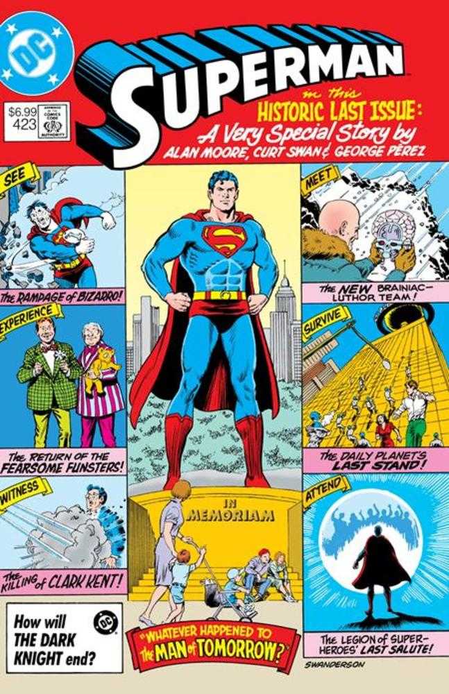 Superman 423 Facsimile Edition Cover B Curt Swan Foil Variant (Whatever Happened To The Man Of Tomorrow Part 1 Of 2) - Walt's Comic Shop