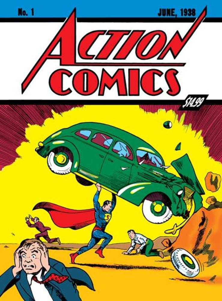 Superman Day 2025 - Action Comics #1 Golden Age Sized Facsimile Edition Cover C Joe Shuster Foil Variant - Walt's Comic Shop