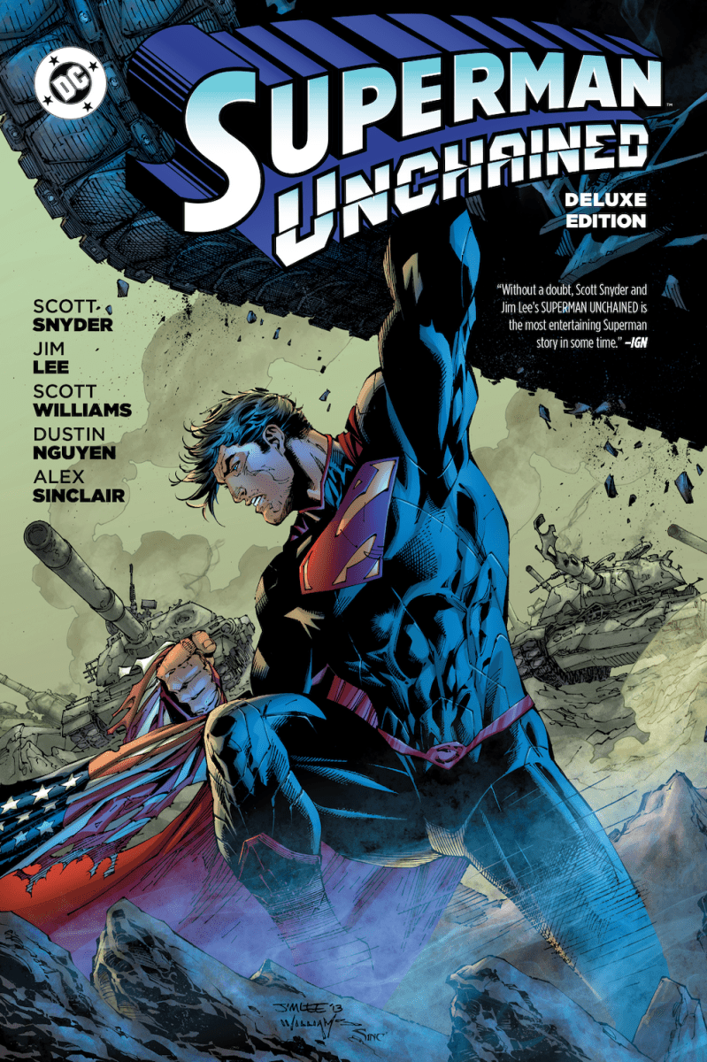 Superman Day 2025 - Superman Unchained The Deluxe Edition HC Variant Dust Jacket - Walt's Comic Shop