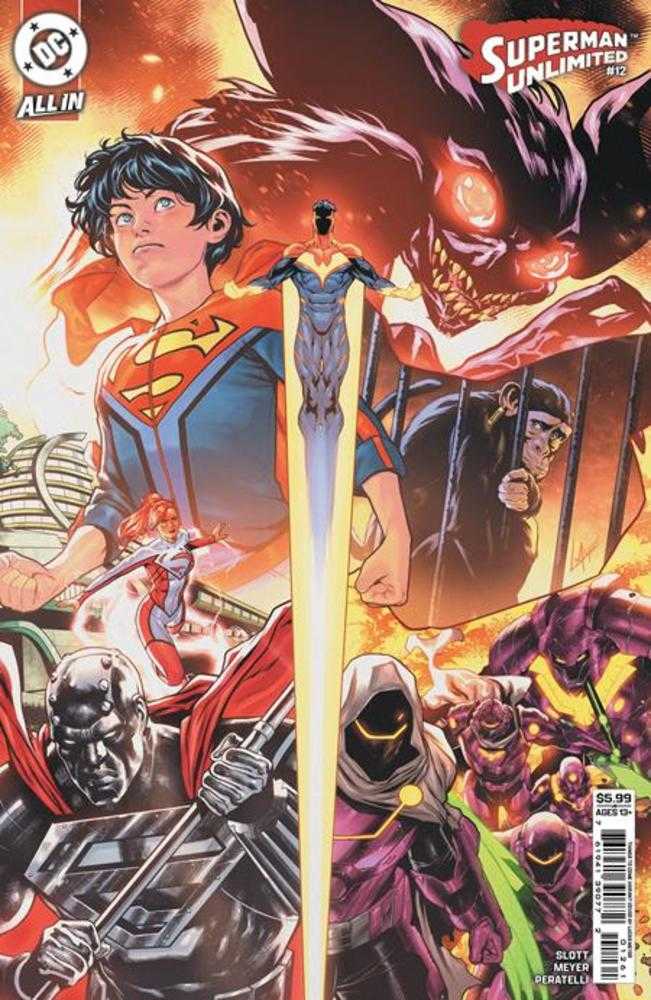 Superman Unlimited 12 Cover E Lucas Meyer Things To Come Card Stock Variant (The Reign Of The Superboys) - Walt's Comic Shop