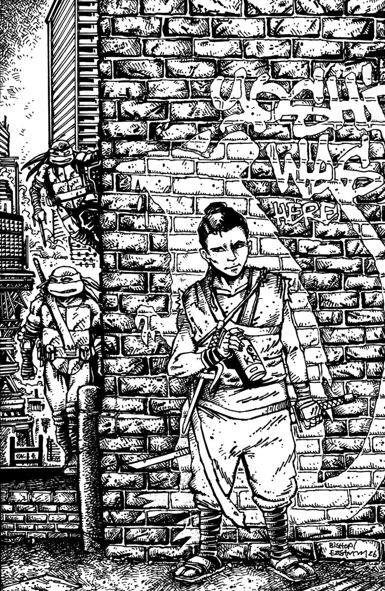 Teenage Mutant Ninja Turtles 18 1:10 Ratio Variant Ri (Eastman & Bishop Full Art) - Walt's Comic Shop