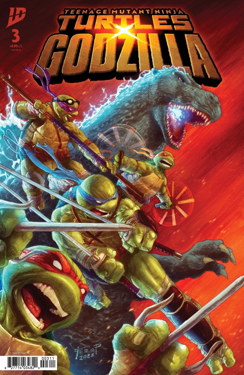 Teenage Mutant Ninja Turtles X Godzilla 3 Cover A (Pe) - Walt's Comic Shop
