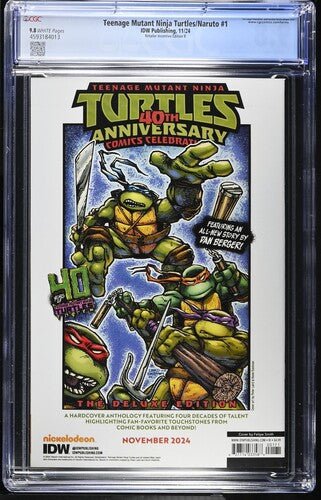 Teenage Mutant Ninja Turtles/Naruto 1 Felipe Smith 1:25 Ratio Variant CGC 9.8 - Walt's Comic Shop
