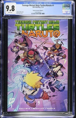 Teenage Mutant Ninja Turtles/Naruto 1 Kim Jacinto 1:50 Ratio Variant CGC 9.8 - Walt's Comic Shop