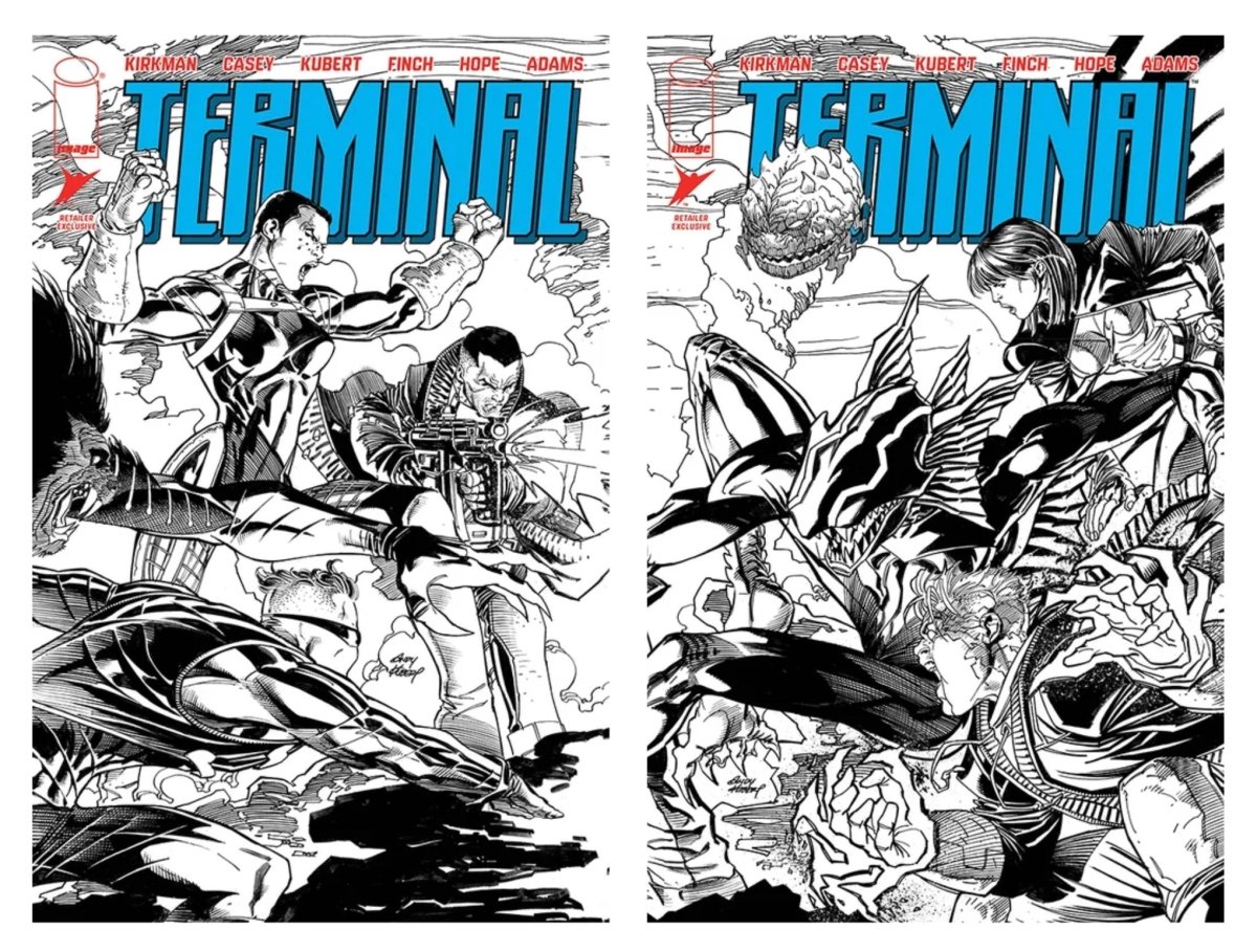 Terminal 1 Ashcan Retailer Exclusive Connecting Wraparound Covers Set - Walt's Comic Shop
