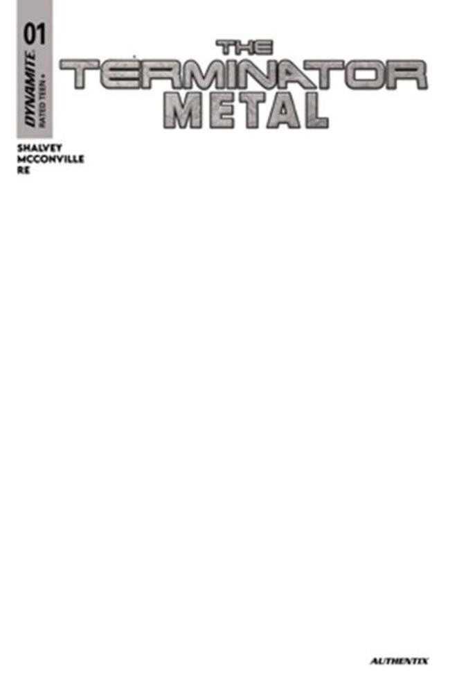Terminator Metal 1 Cover G Blank Authentix Variant - Walt's Comic Shop