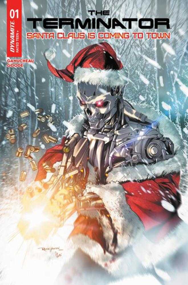 Terminator Santa Claus Is Coming To Town 1 (One Shot) Cover C Reese Hannigan Variant - Walt's Comic Shop