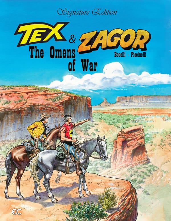 Tex & Zagor Omens Of War HC Signature Edition - Walt's Comic Shop