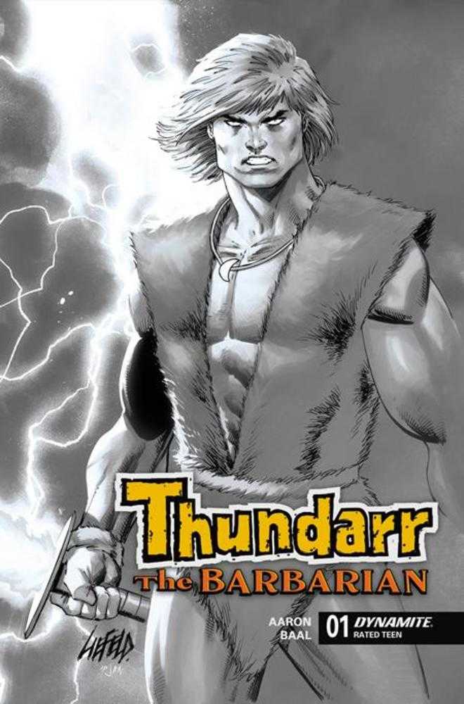 Thundarr The Barbarian 1 Cover M Inc Rob Liefeld Line Art 1:15 Ratio Variant - Walt's Comic Shop