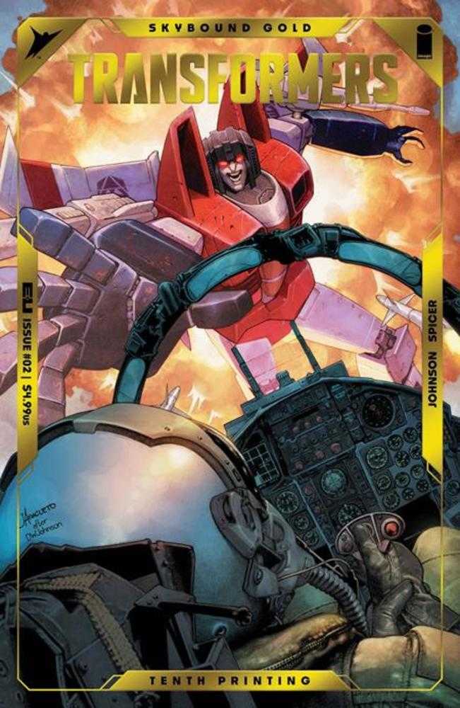 Transformers 2 10 Th Printing Cover B Jay Anacelto & Romulo Fajardo Jr Emboss & Gold Foil Variant - Walt's Comic Shop