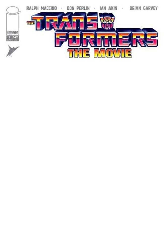 Transformers The Movie 40 Th Anniversary Edition 1 (Of 3) Cover D Blank Sketch Variant - Walt's Comic Shop
