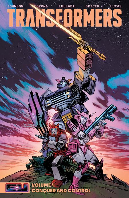 Transformers TP Vol 04 Conquer And Control Direct Market Exclusive Daniel Warren Johnson & Mike Spicer Sword Cover *PRE - ORDER* - Walt's Comic Shop