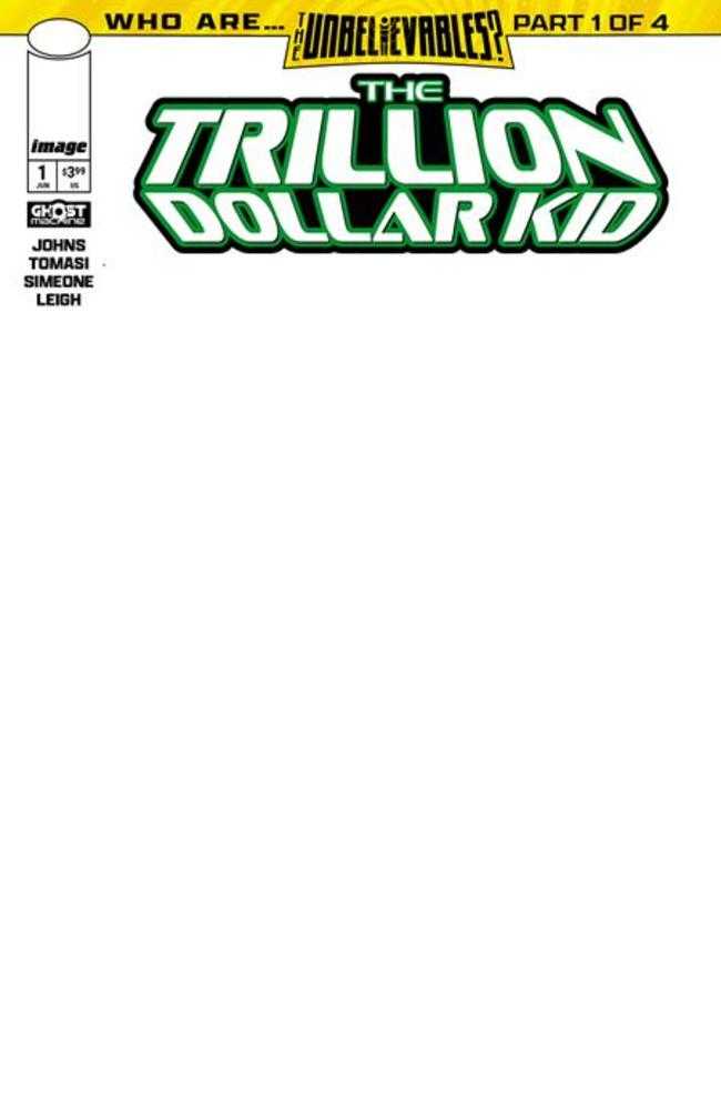 Trillion Dollar Kid 1 (Of 2) Cover E Blank Sketch Variant - Walt's Comic Shop