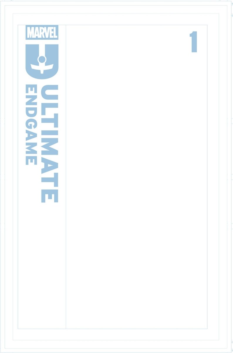Ultimate Endgame 1 Blue Line Blank Variant - Walt's Comic Shop