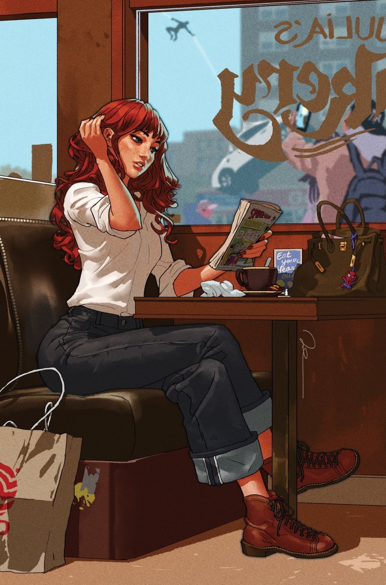 Ultimate Spider - Man 19 Gerald Parel Mary Jane Full Art 1:100 Ratio Variant - Walt's Comic Shop